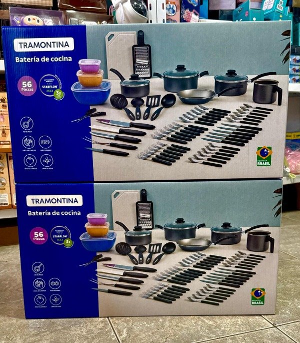 Producto - Bateria de cocina TRAMONTINA 56pcs