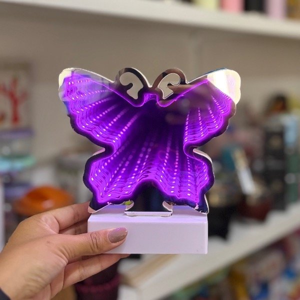 Producto - Lámpara con Luz Infinita Mariposa 7373