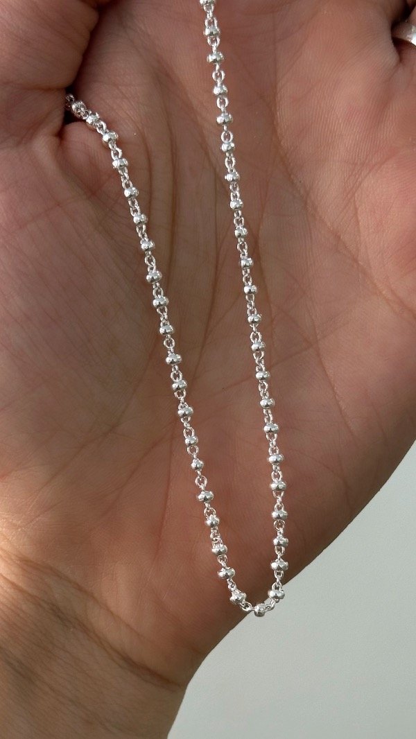 Producto - Choker bolit int 35 a 40cm ACERO BLANCO