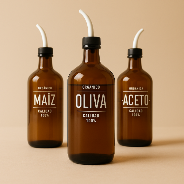 Producto - Aceitera 500ml ámbar