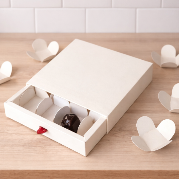 Producto - Portabombones de cartulina 3x3x2,5
