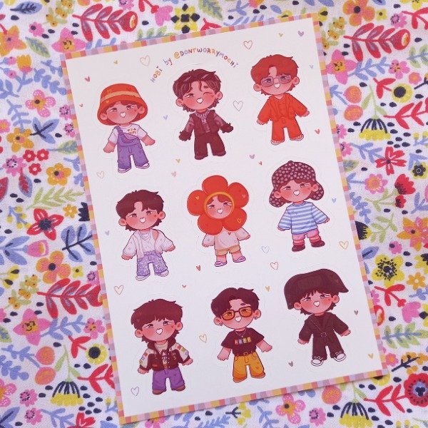 Producto - Plancha de Stickers Hobis!