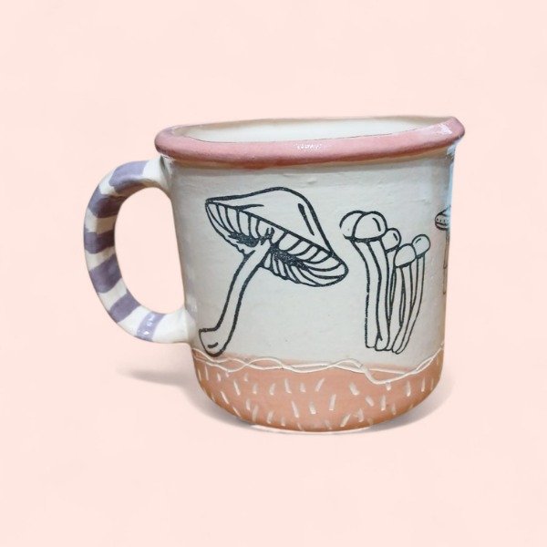 Producto - TAZA RECTA VINTAGE HONGOS