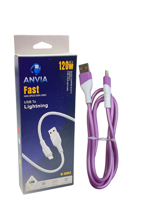 Producto - CABLE 120W USB A LIGHTNING ANVIA 10083 #6923441457179