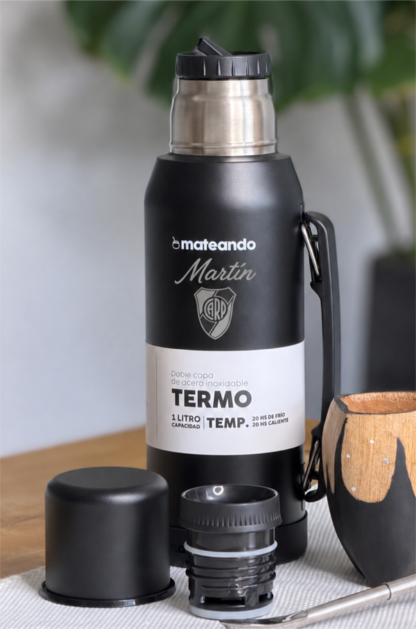 Producto - TERMO MATEANDO CLASSIC 1LT. - NEGRO - 6