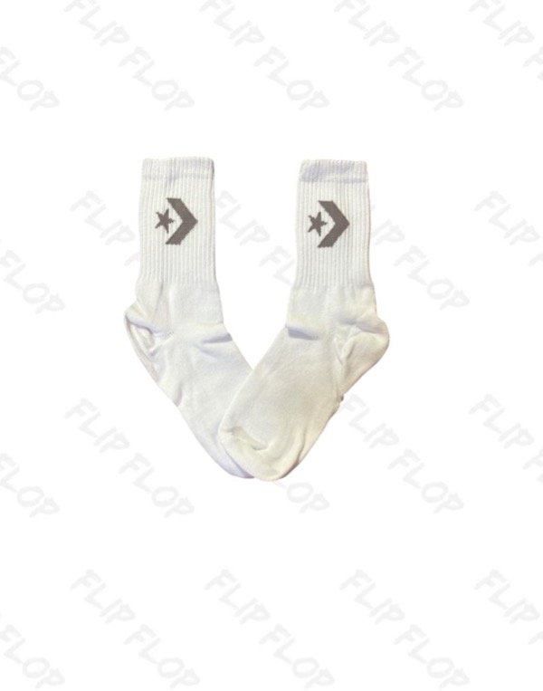 Producto - Medias 3/4, Converse, bco c/gris