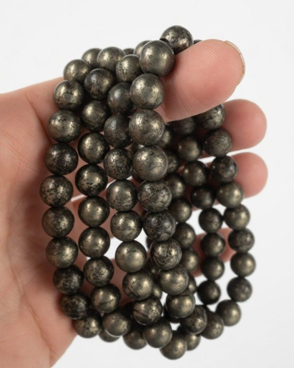 Producto - PULSERA ELÁSTICA PIRITA 8 MM