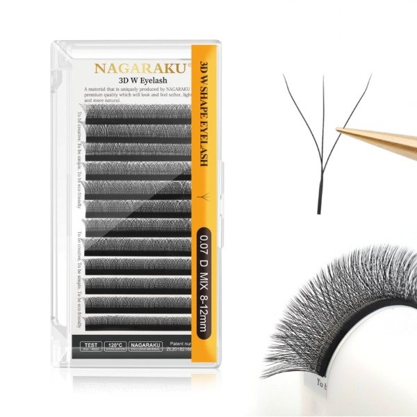 Producto - Extensiones de pestañas Nagaraku 3D Curva LU