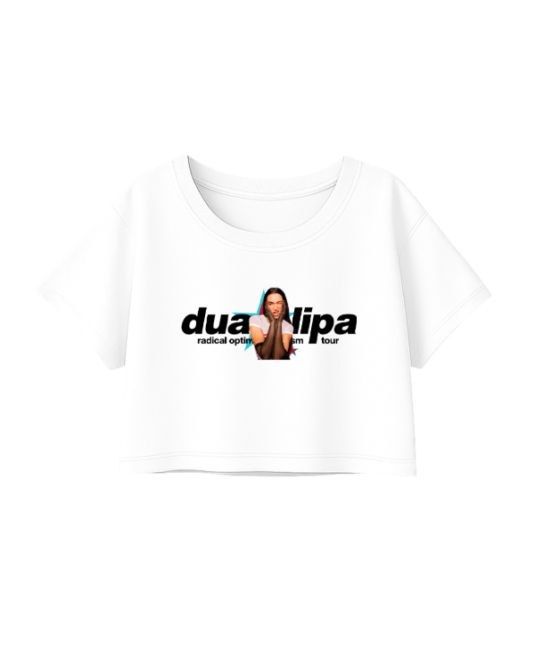 Producto - Crop Top Oversize Dua Lipa Radical Optimism Tour 3 - Blanco o Negro