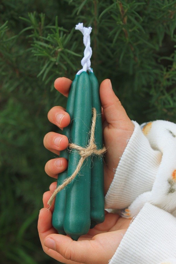 Producto - Pack 3 velas verdes