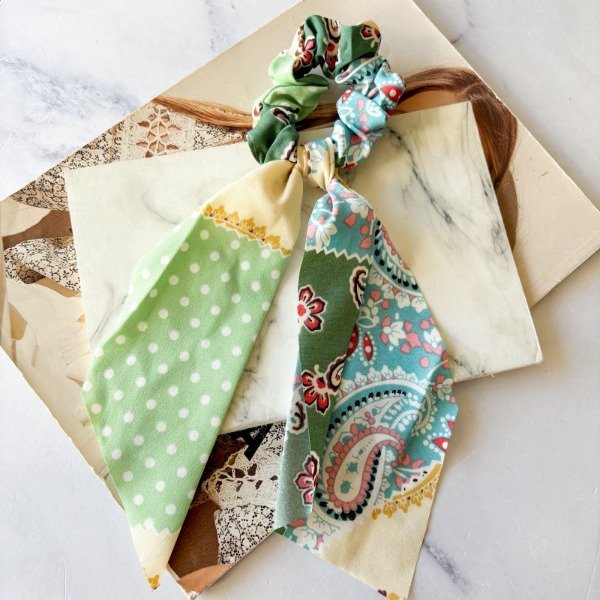 Producto - Scrunchie Lazo Boho Verde