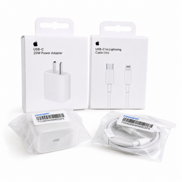 Producto - Combo Cabezal 20W Apple Original Certificado + Cable USB-C a Lightning