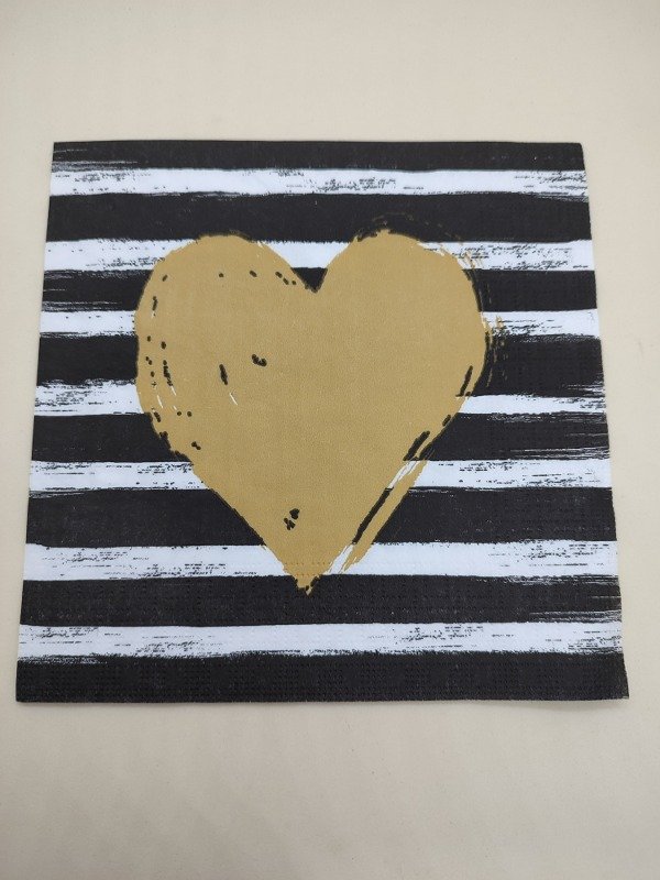 Producto - Heart and stripes blackgold