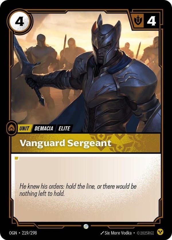 Producto - Vanguard Sergeant 219-298