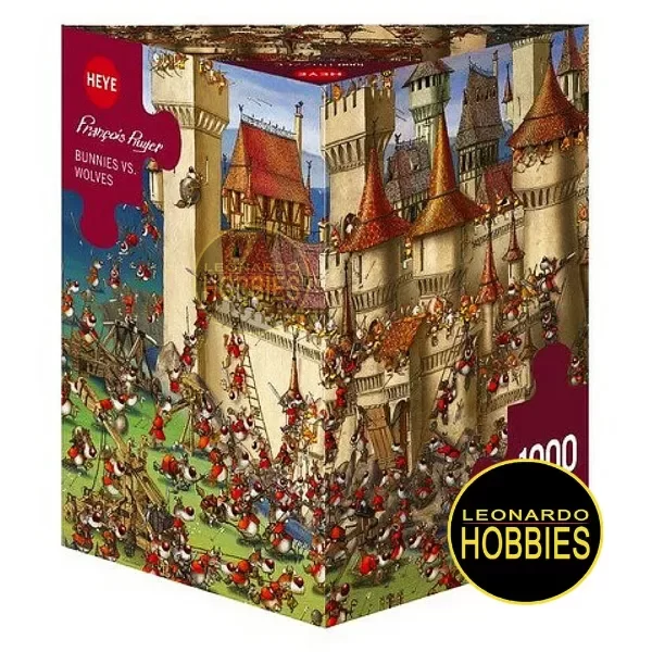 Producto - Conejos vs. Lobos por Francois Ruyer 1000 Piezas Heye Triangular 29633