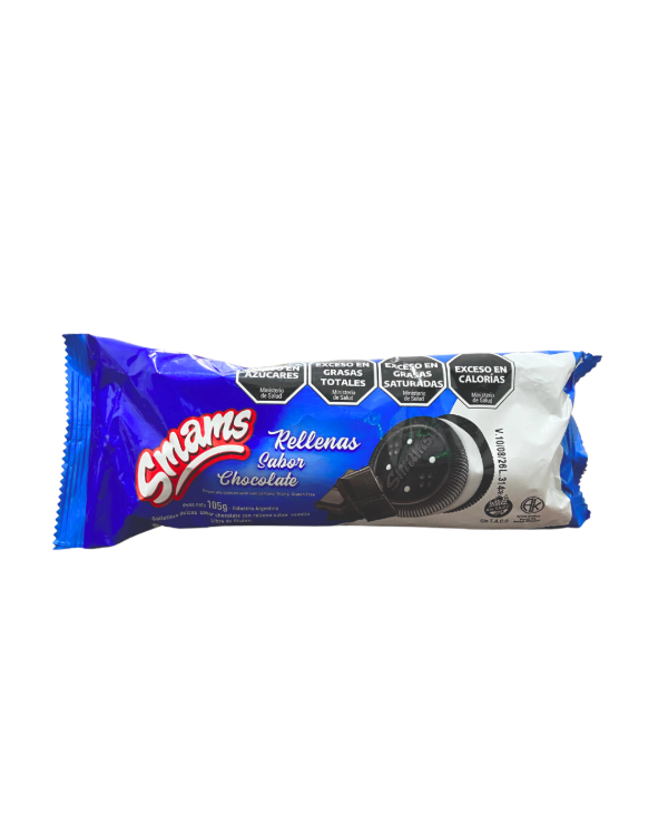 Producto - GALLETITAS RELLENAS SABOR CHOCOLATE SMAMS 105G
