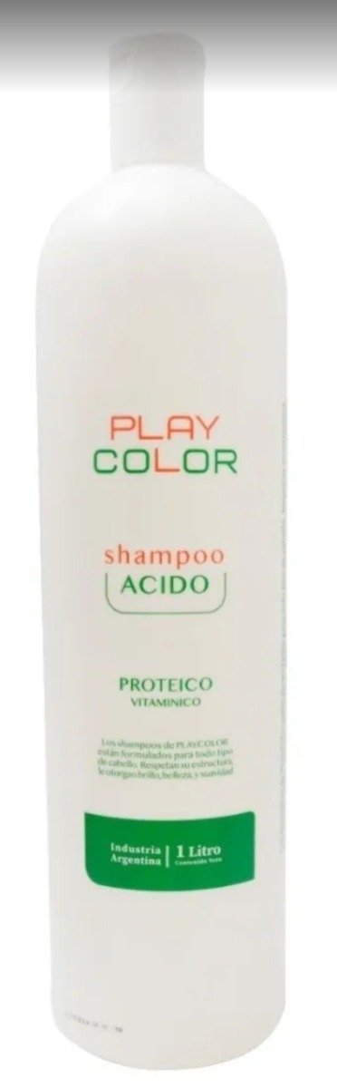 Producto - shampoo extra acido proteico vitaminico play color x 1 litro