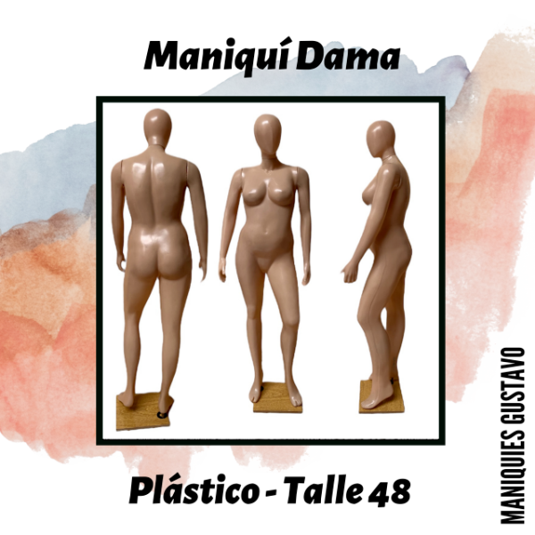Producto - Maniquí Dama plástico talle especial 48