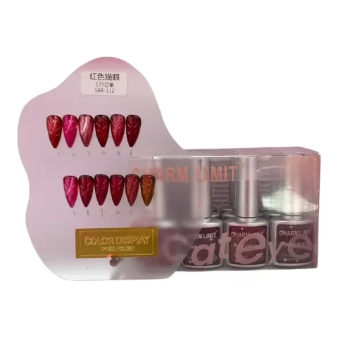 Producto - CHARM LIMIT ESMALTES OJO DE GATO ROJO