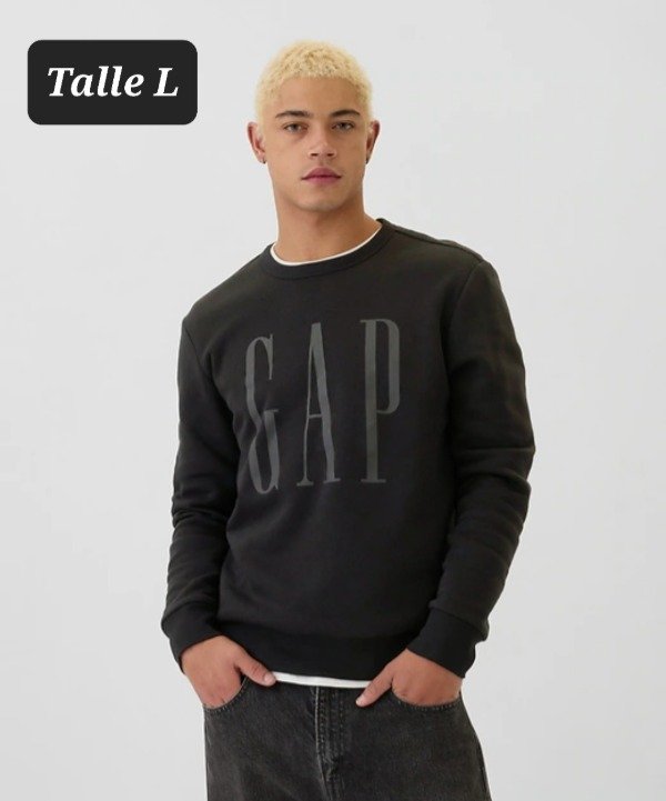 Producto - Buzo con friza gap talle L negro