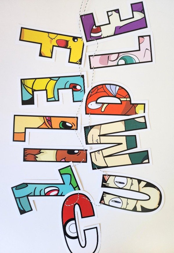 Producto - Pokemon Guirnalda Feliz Cumple X 1 Unidad