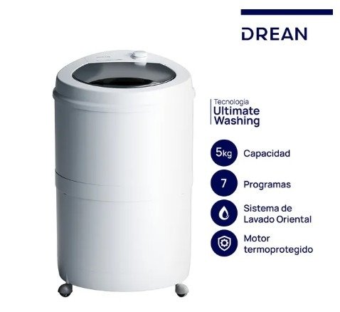 Producto - Lavarropa Dream 5kg Semiautomatico comando arriba - 0
