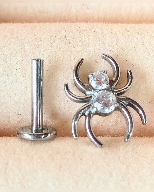 Producto - Labret y Top Spider Zircon. Grosor 1.2mm. TZ