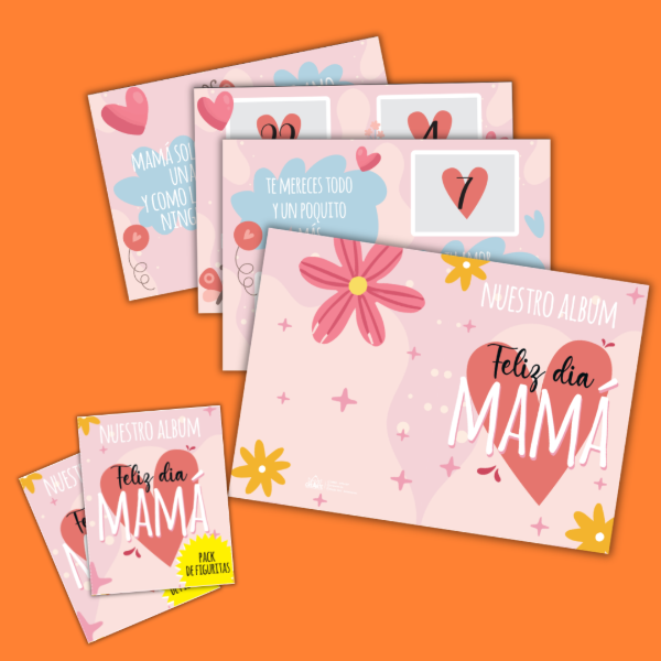 Producto - ALBUM FIGURITAS - DIA DE LA MADRE - ROSA - DIGITAL