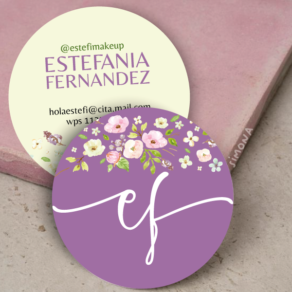 Producto - Tarjeta personal circular
