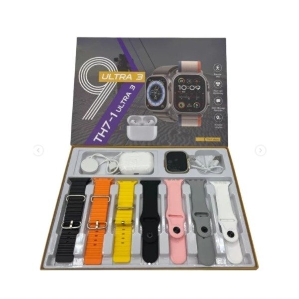 Producto - COMBO AURICULAR BT + RELOJ + 7 MALLAS