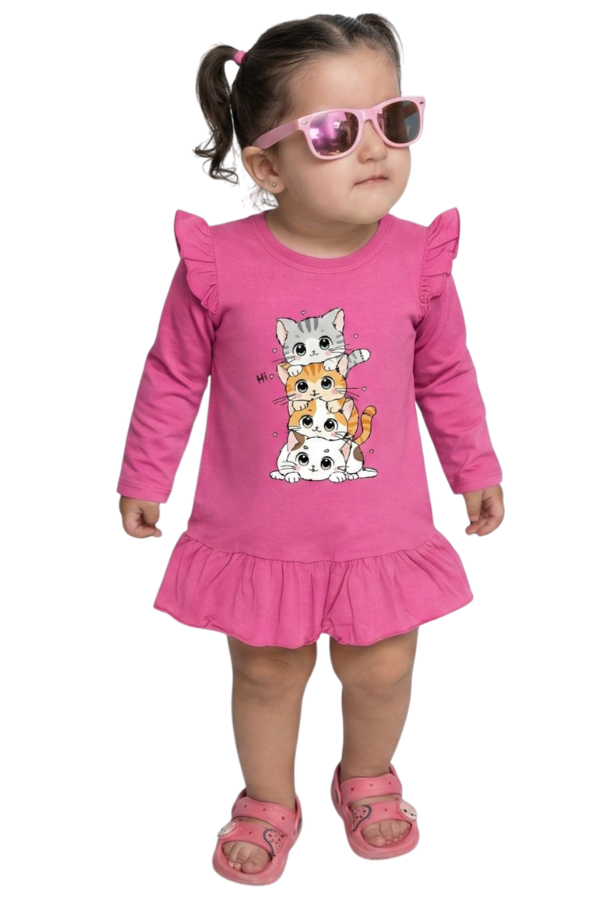 Producto - Vestido Manga Larga Gatitos