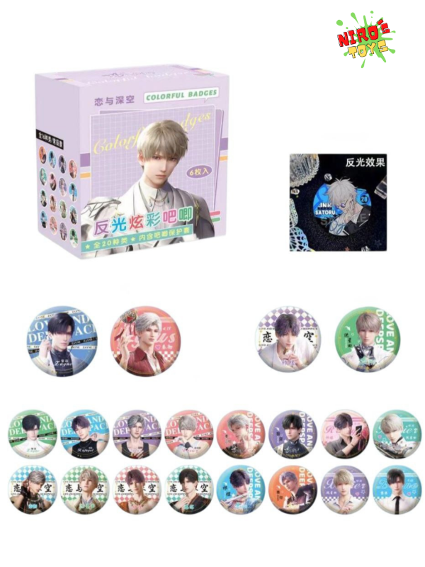 Producto - Love and Deepspace x6 - Pin Love and Deepspace - Nirostoys