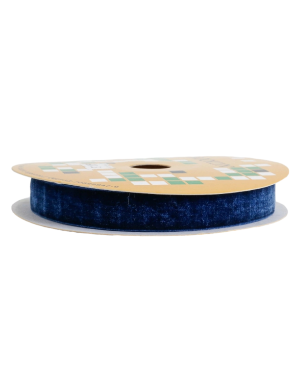 Producto - CINTA DE TERCIOPELO 15MM AZUL