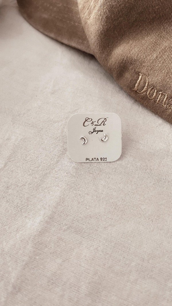 Producto - Aros CyR lunita bombé plata