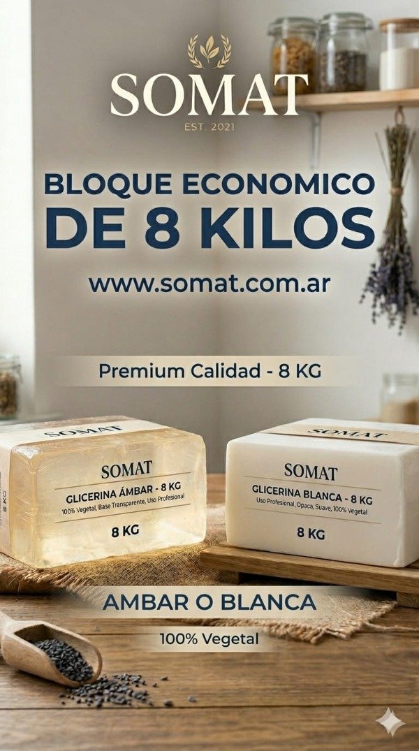 Producto - Bloque 8 kilos AMBAR O BLANCA PRECIO ECONOMICO