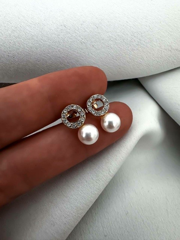 Producto - Aros perlita con strass