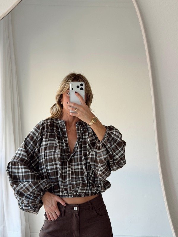 Producto - BLUSA LUCCA ESCOCESA