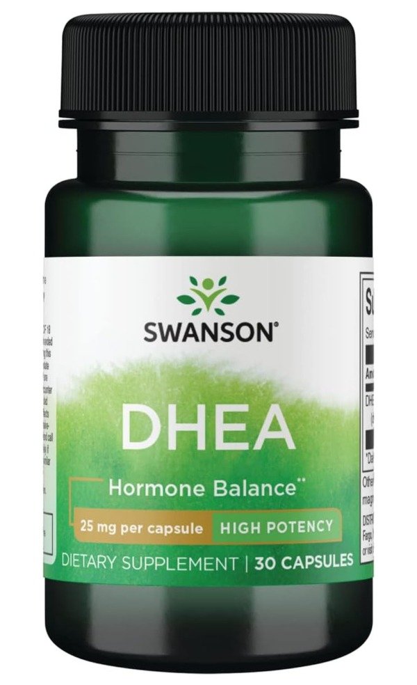 Producto - Swanson - DHEA (deshidroepiandrosterona) 25mg x30 capsulas.