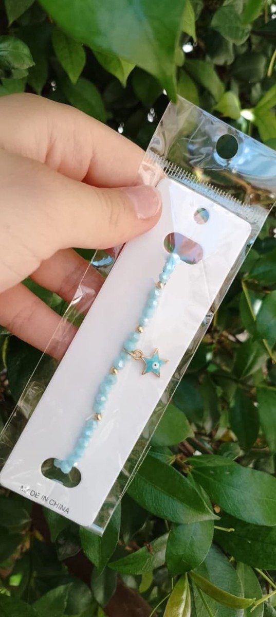 Producto - Pulseras de vidrio con dije esmaltado