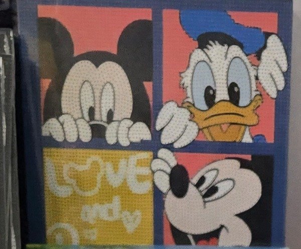 Producto - DIAMOND PAINTING 30X30 BASTIDOR MICHEY Y DONALD