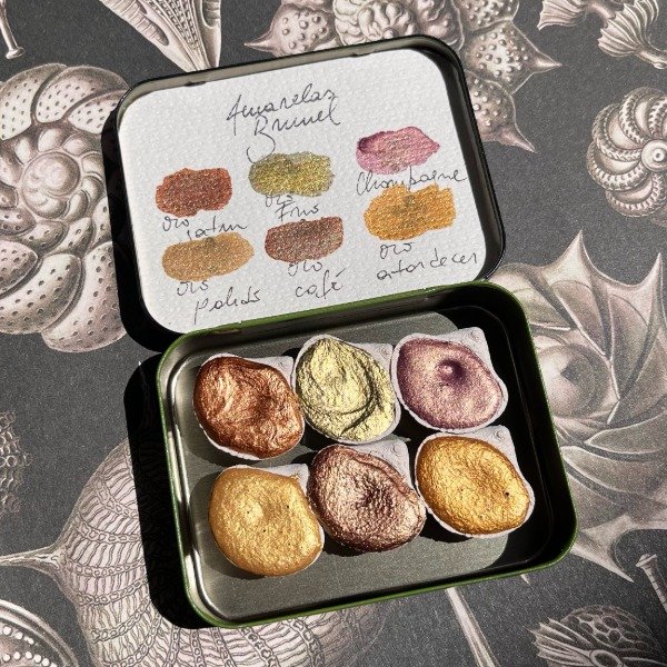 Producto - Paleta 6 metalizados oro
