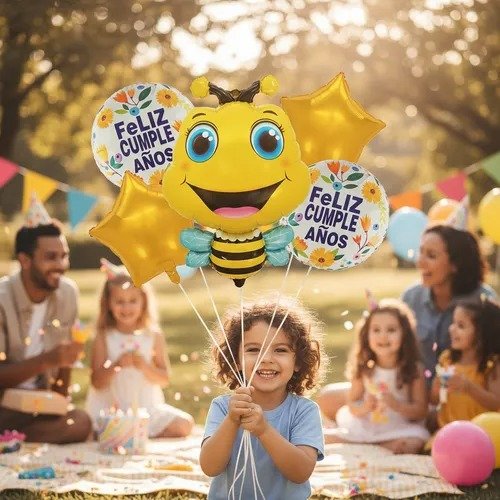 Producto - KIT GLOBOS ANIMALITO ABEJITA 6 PIEZAS X1