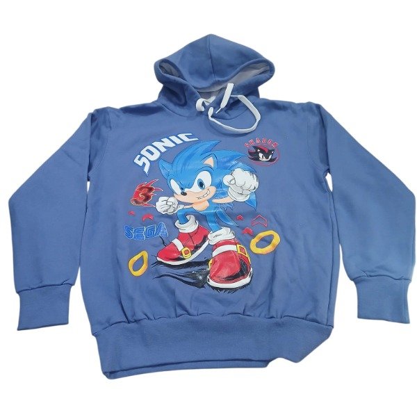 Producto - Buzo frizado varón doble estampa Sonic T14