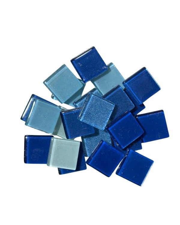 Producto - Teselas de vidrio 3 mm - 2x2 - Mix Cielo