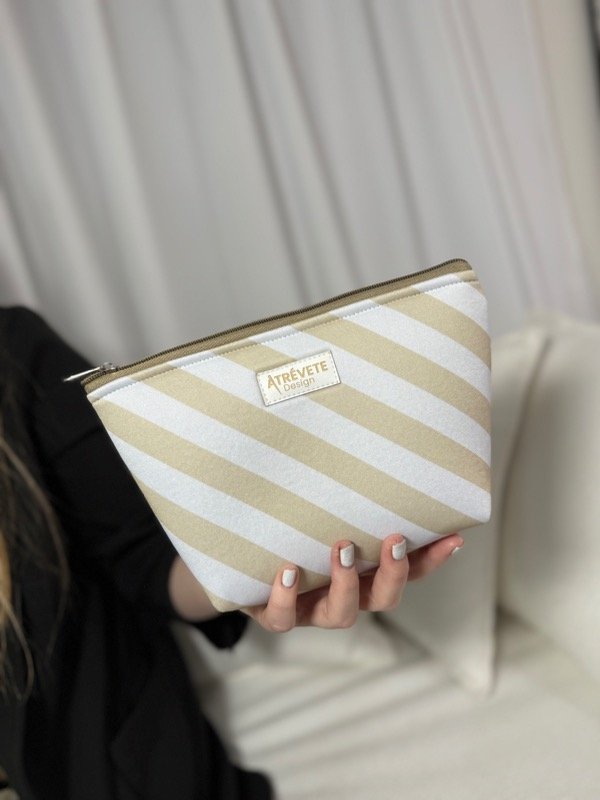 Producto - Neceser Amelia - Raya beige