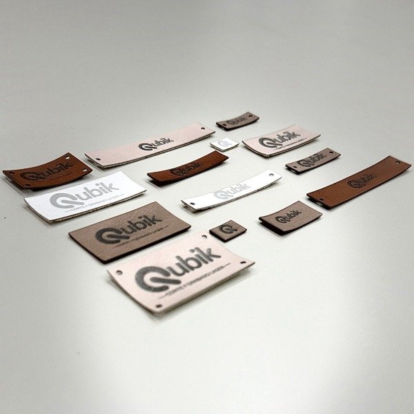 Producto - ETIQUETAS RECTANGULARES CUERO PU - PACK - 2