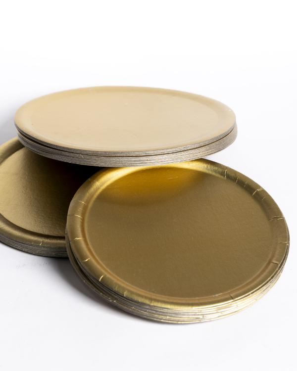 Producto - Plato DORADO 18 cm de diametro