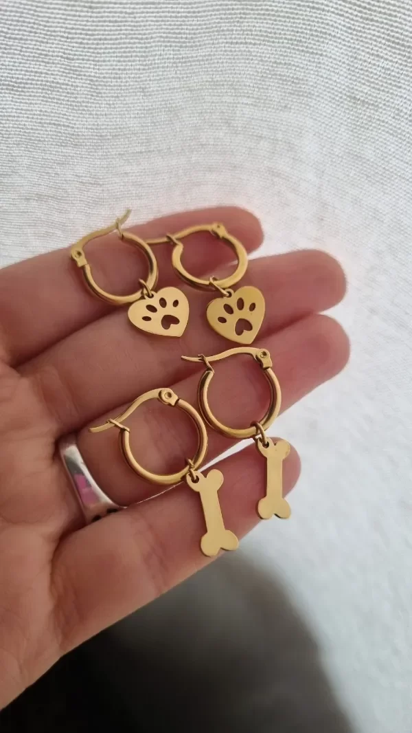 Producto - Arg acero dorado con dijes