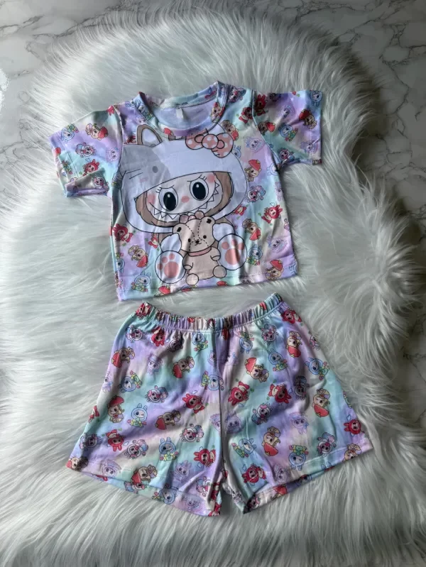 Producto - Pijama Labubu colores manga corta niños