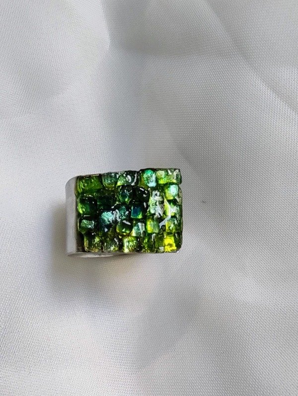 Producto - ANILLO T VERDE Y AMARILLO regulable - 1
